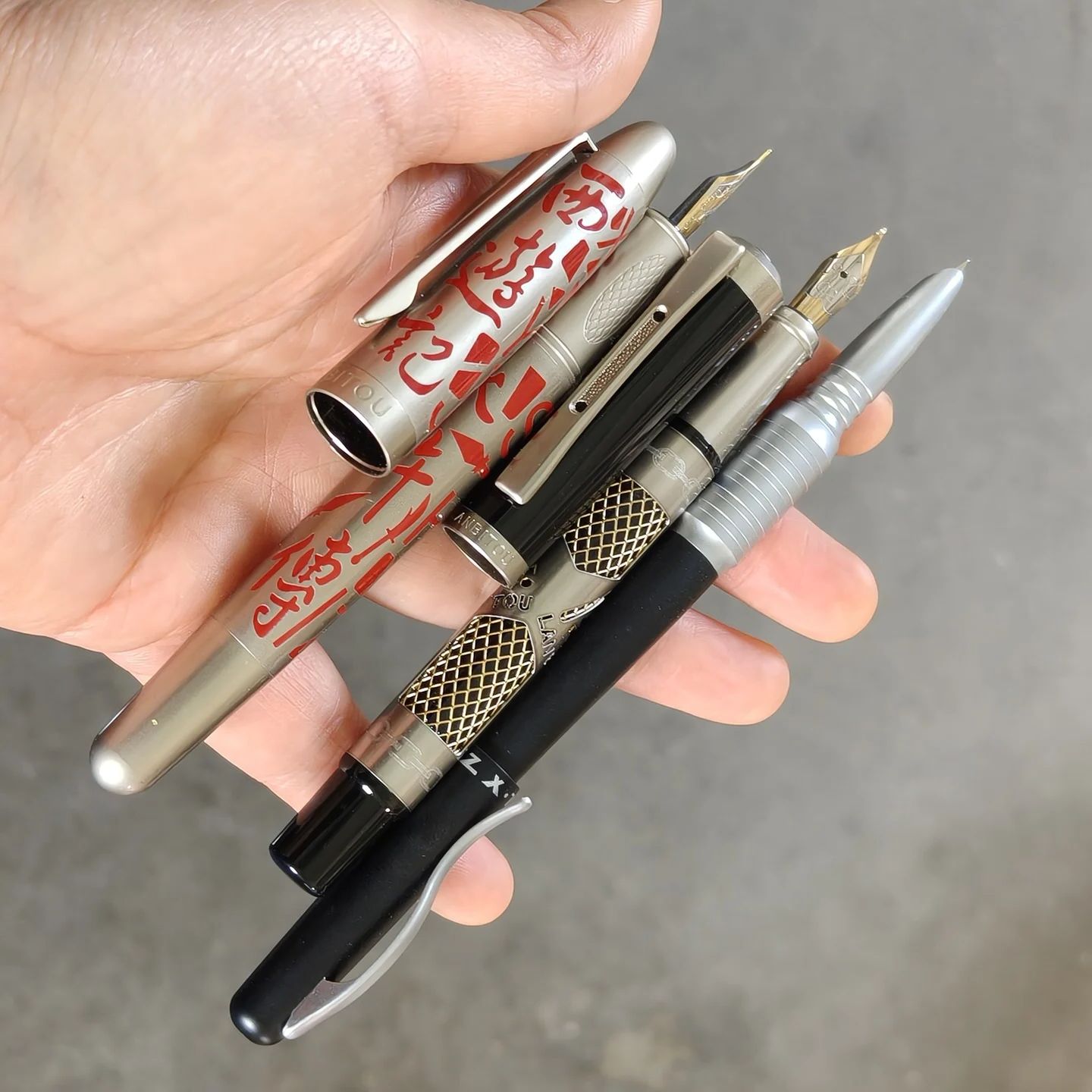 Vintage Collectible Pens - 3펜 오래된 빈티지 희귀 만년필, 금속