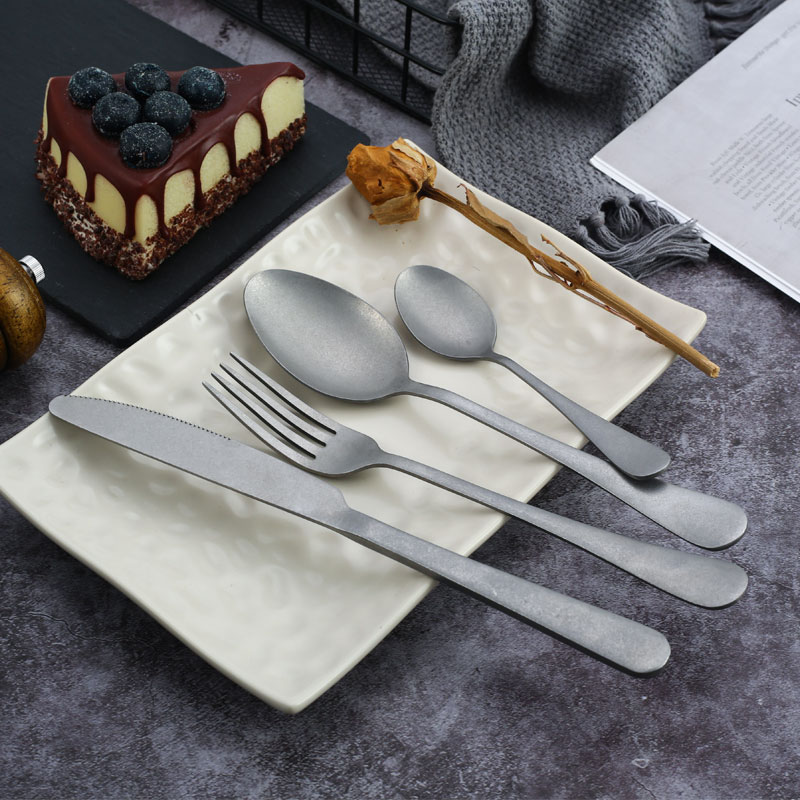 Vintage Collectible Spoons - 304 스테인레스 스틸 레트로 칼 붙이