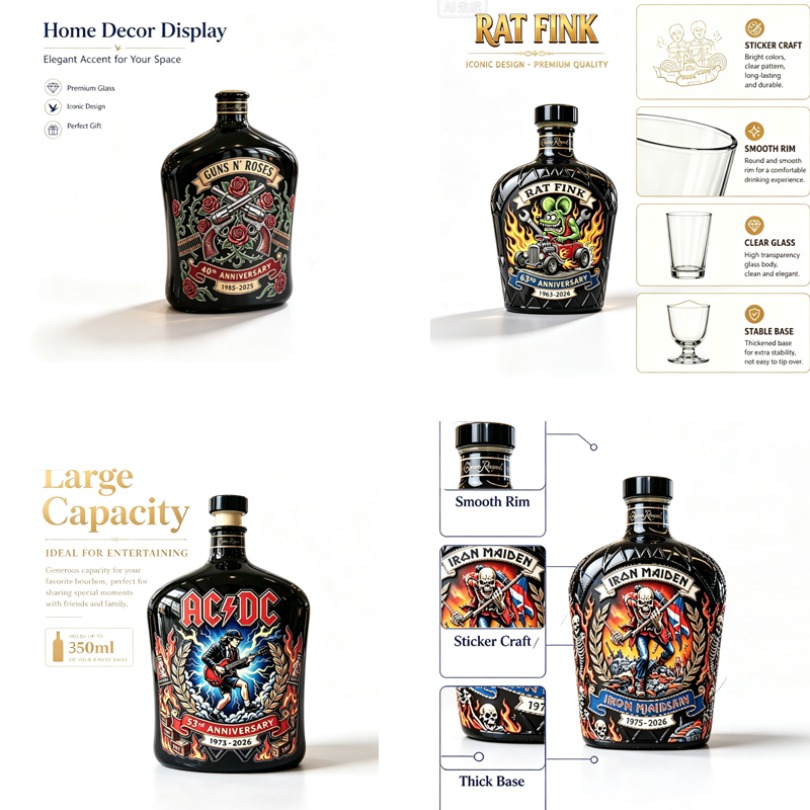 록 패턴 위스키 디캔터 빈티지 주류병 바 홈데코 수집용 - Vintage Collectible Liquor Bottles 리뷰 및 가격