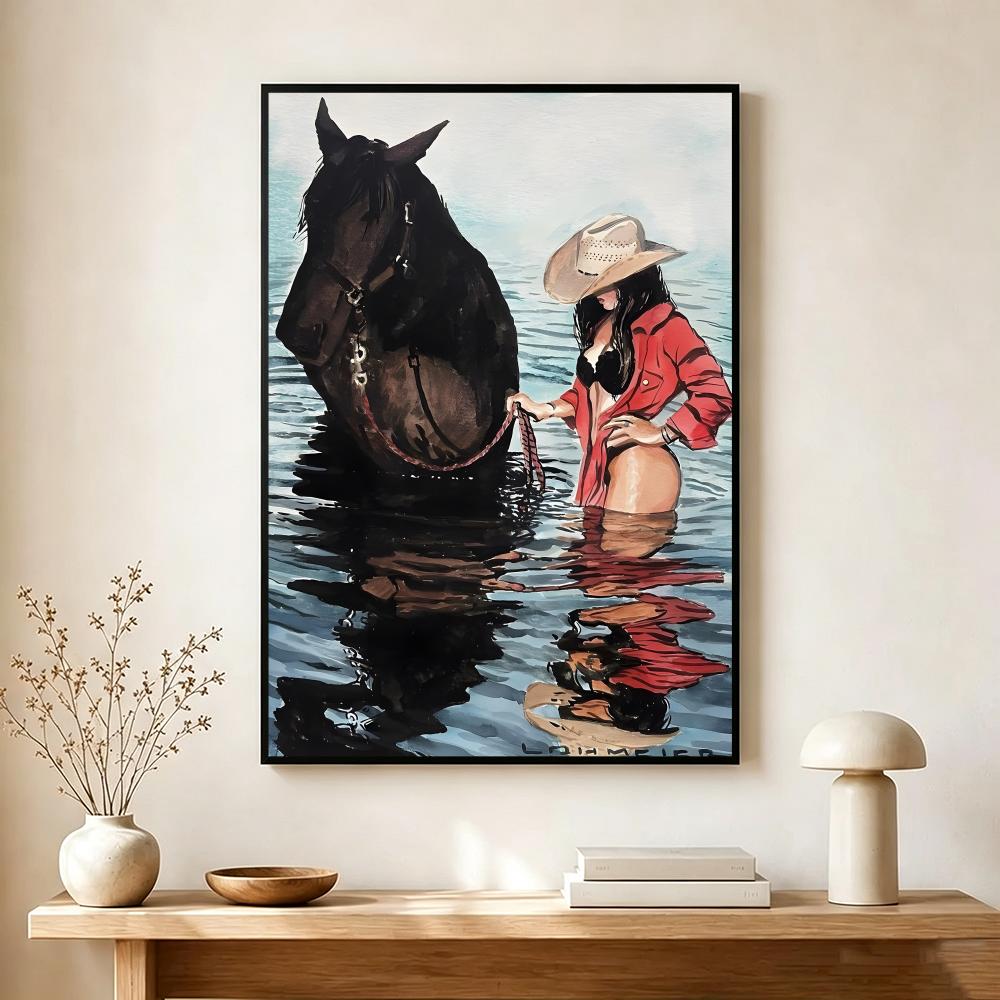 빈티지 카우걸 테마 포스터, 현대적인 홈 데코, 인테리 - Vintage Collectible Posters 리뷰 및 가격