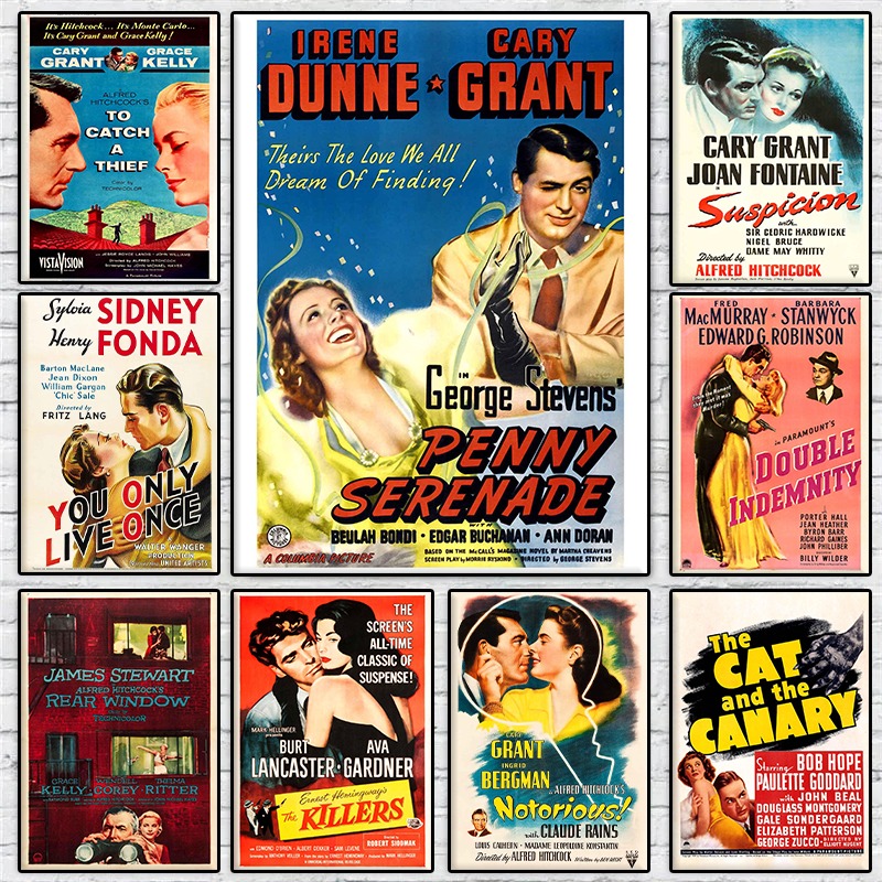 빈티지 미국 클래식 사랑 영화 컬렉션 포스터 히치콕 스 - Vintage Collectible Posters 리뷰 및 가격