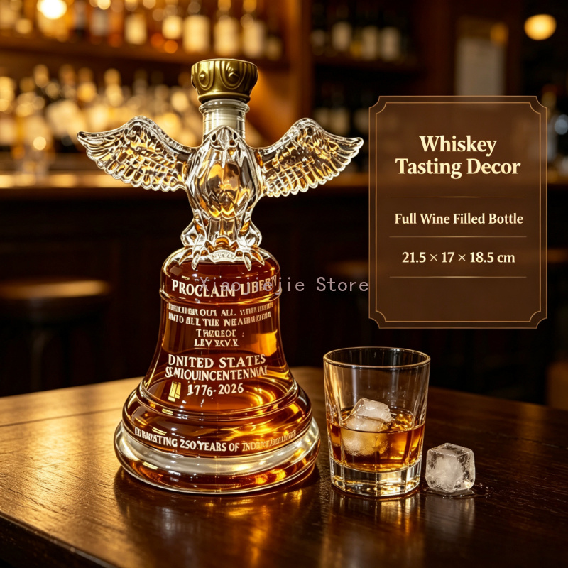 250주년 기념 미국 독립 기념 독수리 자유의 종 유리 - Vintage Collectible Liquor Bottles 리뷰 및 가격