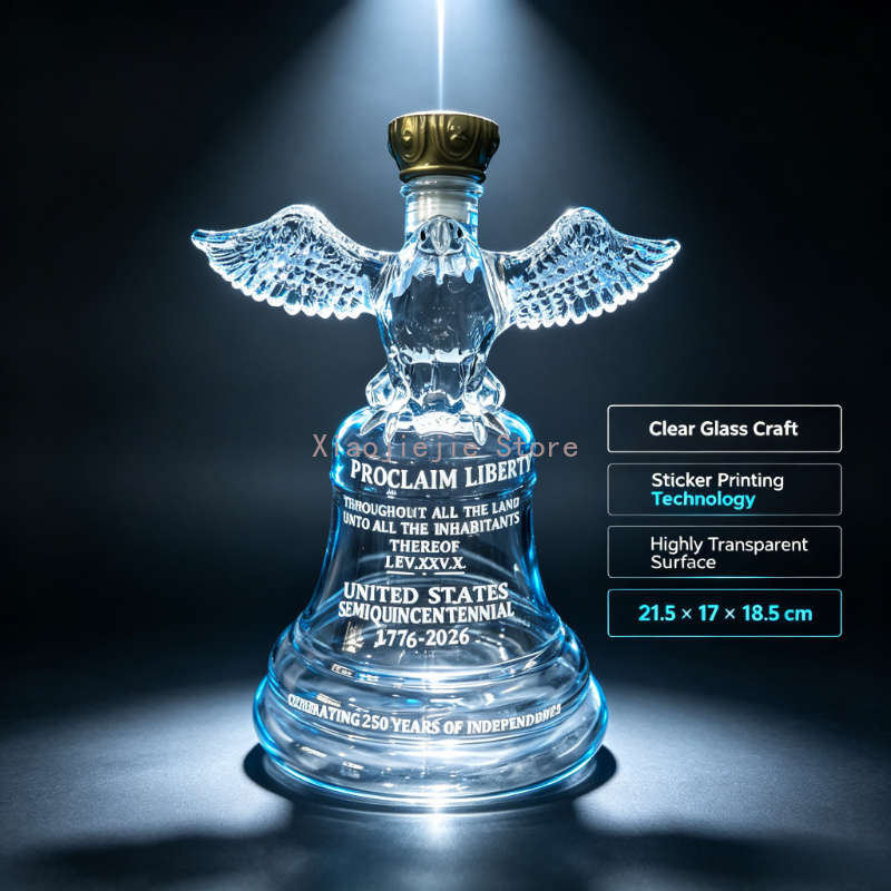 250주년 기념 미국 독립 기념 독수리 자유의 종 유리 - Vintage Collectible Liquor Bottles 리뷰 및 가격