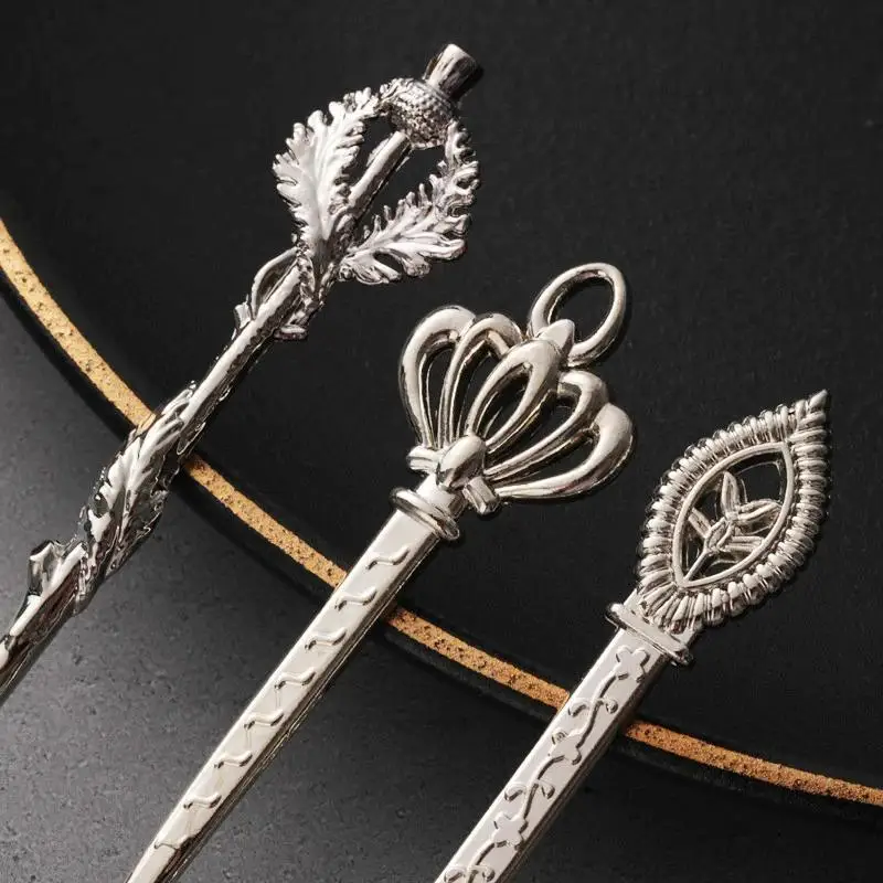6pcs 빈티지 스푼 포크 로얄 스타일 골드 조각 커피 - Vintage Collectible Spoons 리뷰 및 가격