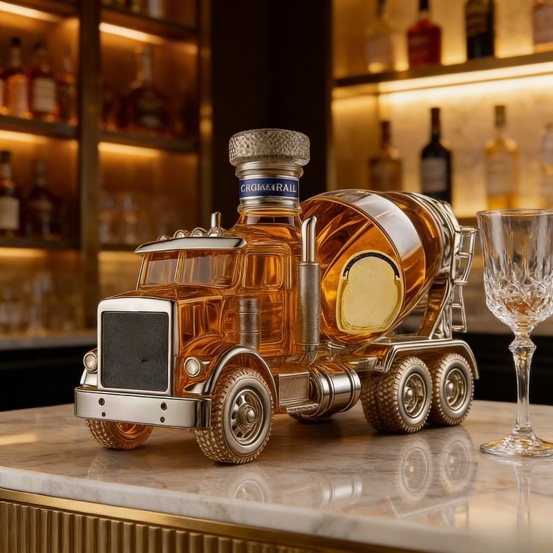 빈티지 트럭 디자인 유리 위스키 디캔터, 남성용 카바  - Vintage Collectible Liquor Bottles 리뷰 및 가격