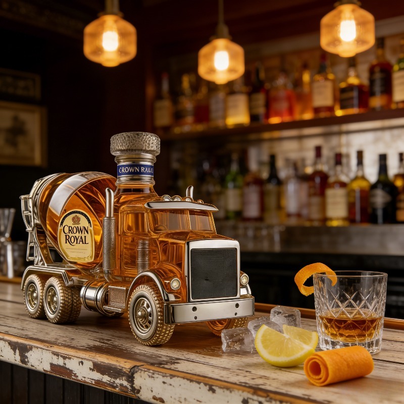 빈티지 트럭 디자인 유리 위스키 디캔터, 남성용 카바  - Vintage Collectible Liquor Bottles 리뷰 및 가격