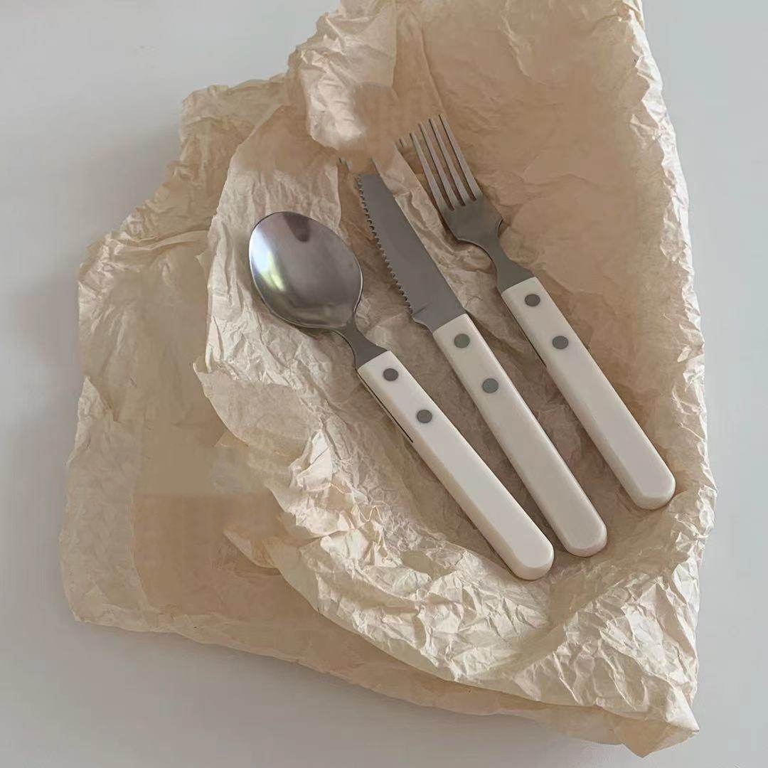 프랑스 빈티지 밀크 화이트 레트로 나이프, 포크, 버터 - Vintage Collectible Spoons 리뷰 및 가격